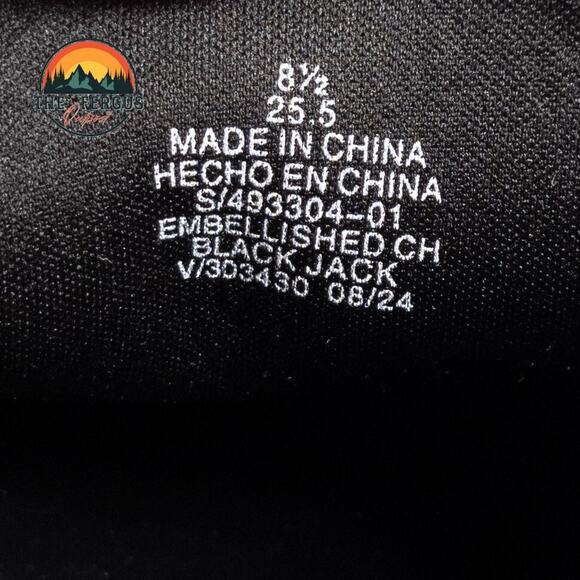 Old Navy Loafer Shoes Black Patent Faux Leather Lug Chunky Heel Women's Size 8.5 - Picture 8 of 11